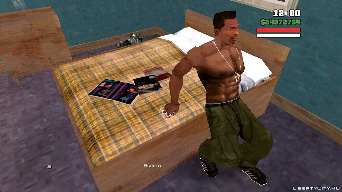 Ability to Sleep and Save the Game / GTA San Andreas (iOS, Android)