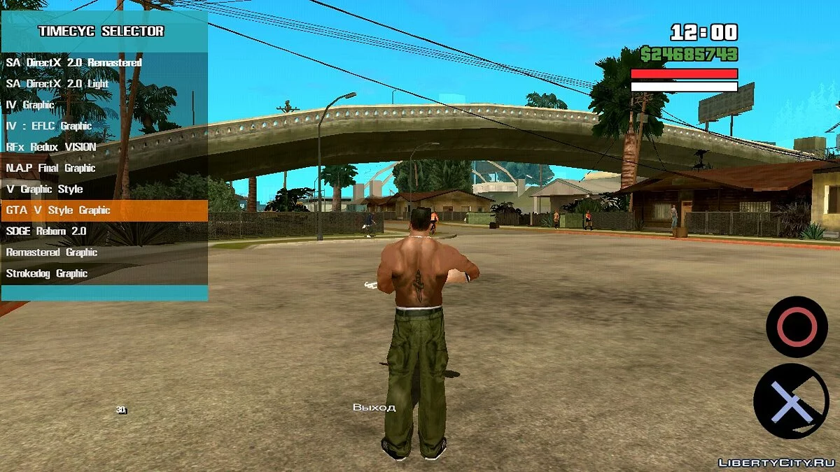 محدد دورة الوقت / GTA سان أندرياس (iOS، أندرويد)
