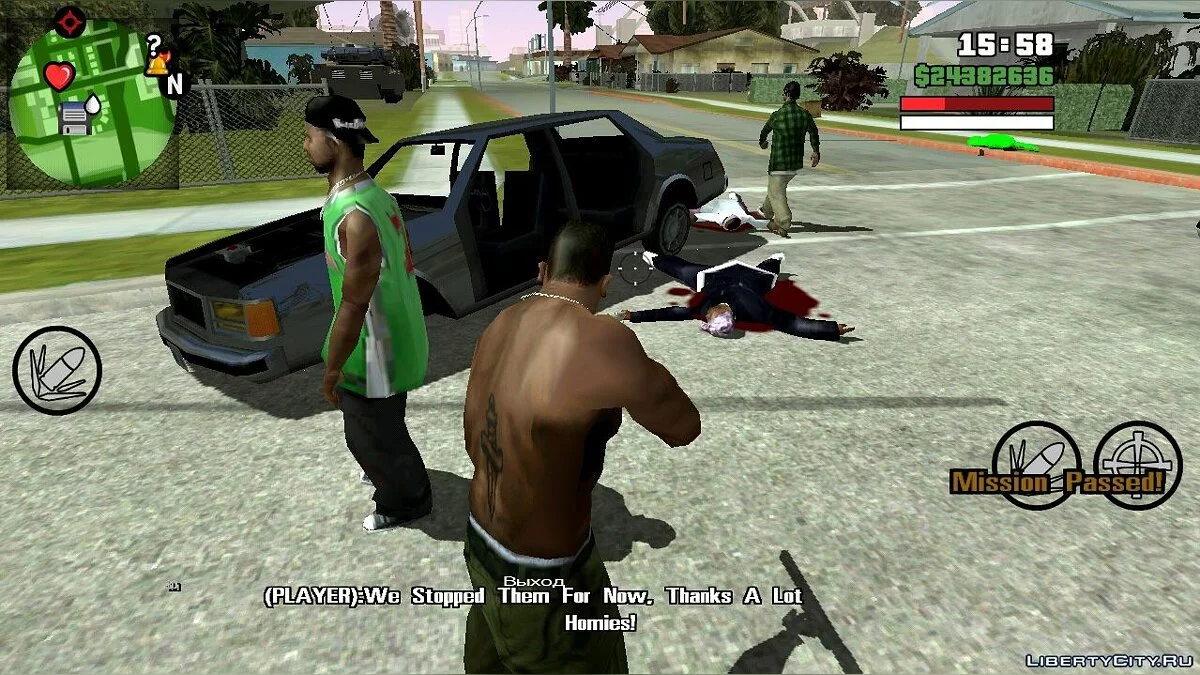 Gangsters de Grove Street (Saison 1, cinq missions CLEO) / GTA San Andreas (iOS, Android)