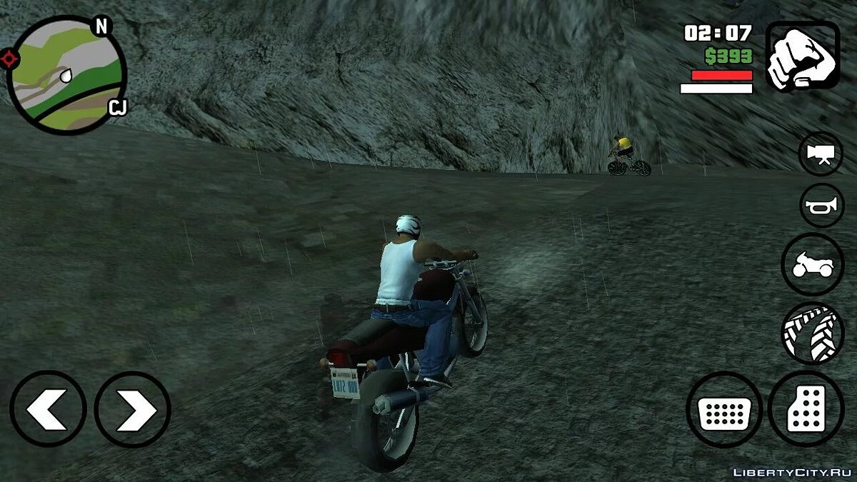 Велосипедист на горі Чіліад / GTA San Andreas (iOS, Android)