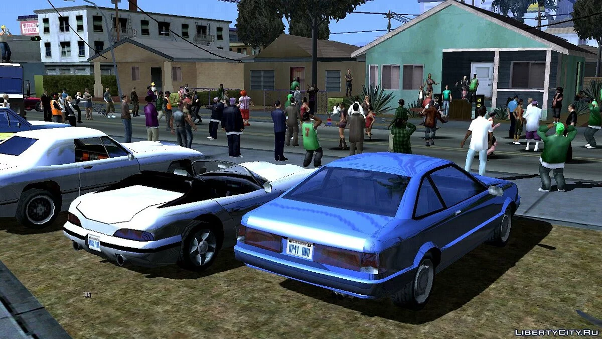 حفلة كبيرة بالقرب من منزل بيغ سموك / GTA سان أندرياس (iOS، أندرويد)