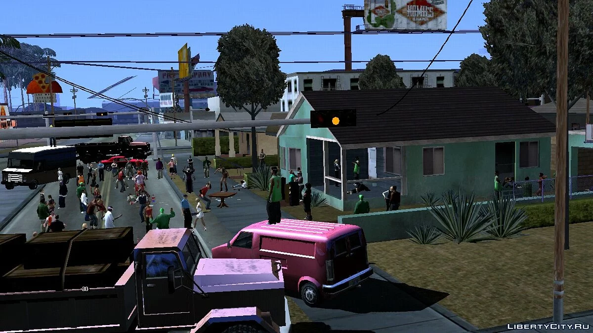 حفلة كبيرة بالقرب من منزل بيغ سموك / GTA سان أندرياس (iOS، أندرويد)