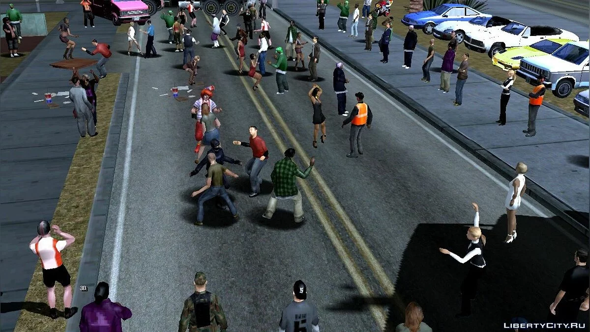 حفلة كبيرة بالقرب من منزل بيغ سموك / GTA سان أندرياس (iOS، أندرويد)