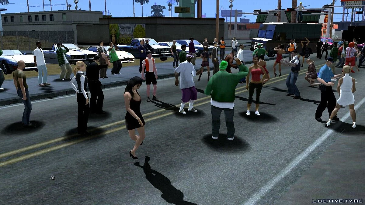 حفلة كبيرة بالقرب من منزل بيغ سموك / GTA سان أندرياس (iOS، أندرويد)