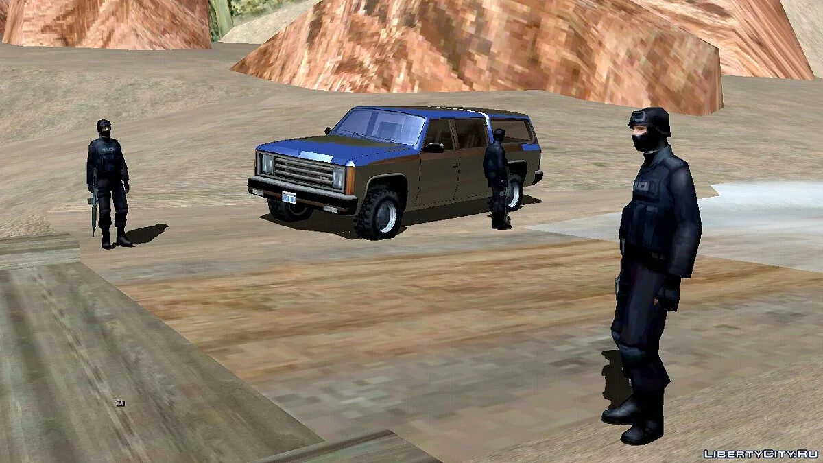 Point de contrôle de police / GTA San Andreas (iOS, Android)