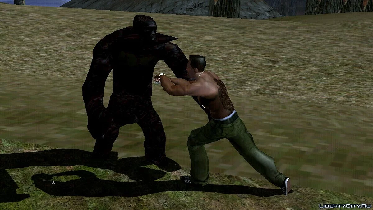 Chasse au Bigfoot (Sasquatch) / GTA San Andreas (iOS, Android)