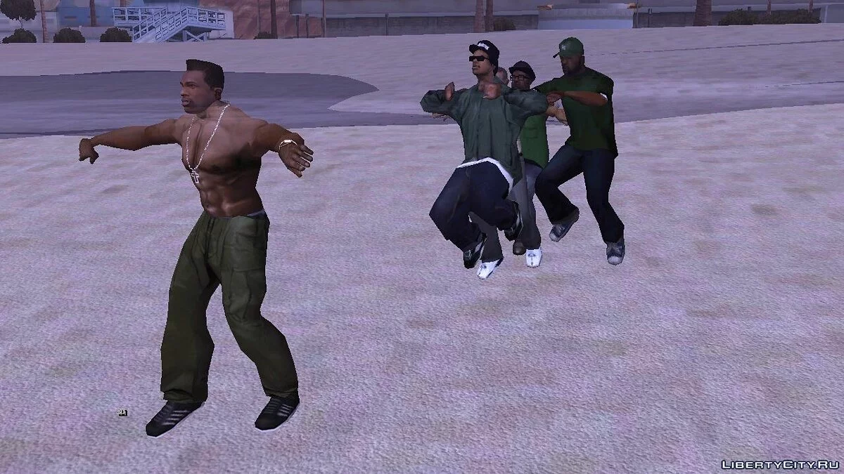 سويت، قيصر، رايدر وبيغ سموك حراس شخصيون / GTA سان أندرياس (iOS، أندرويد)
