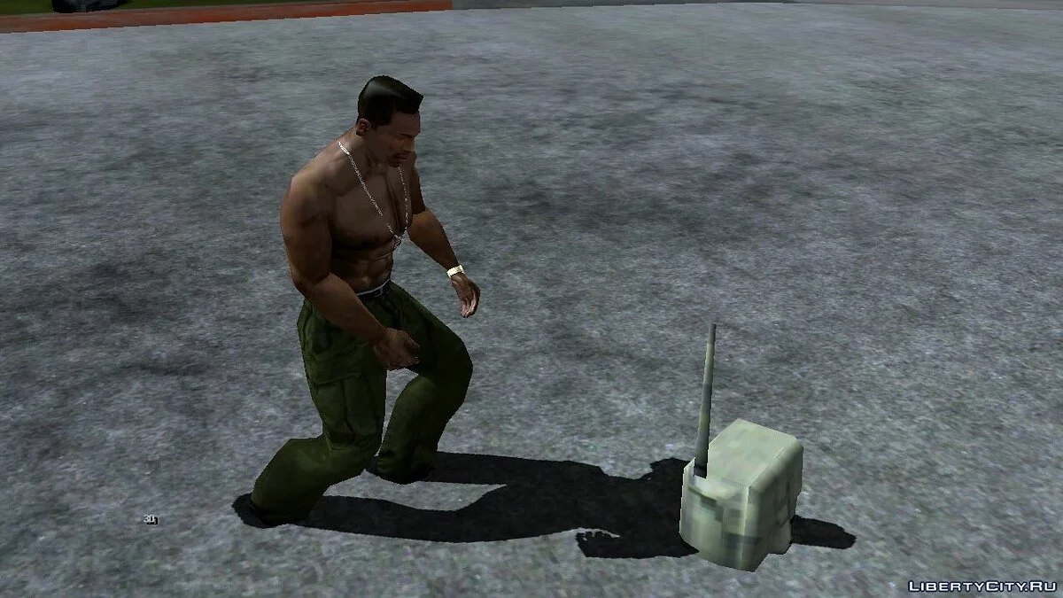 Возможность выбросить и сохранить оружие / GTA San Andreas (iOS, Android)