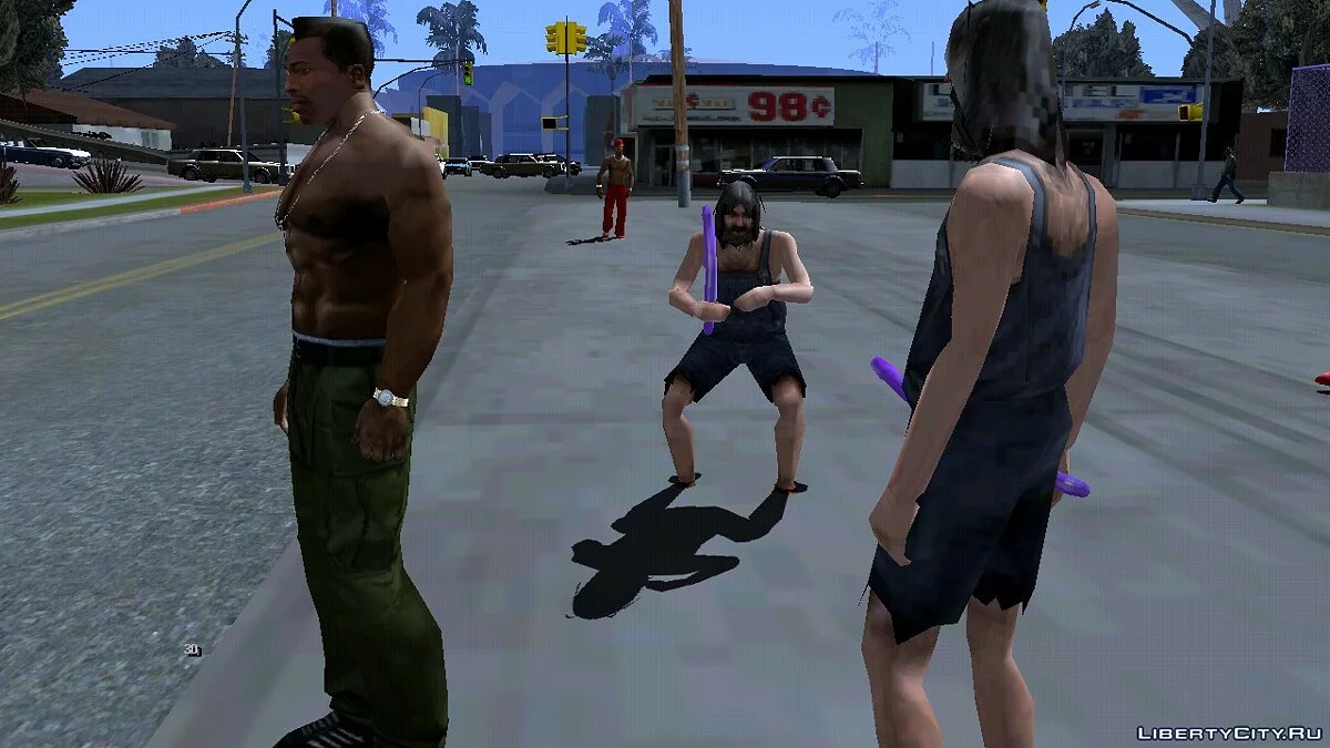 Dos hombres con un dildo / GTA San Andreas (iOS, Android)