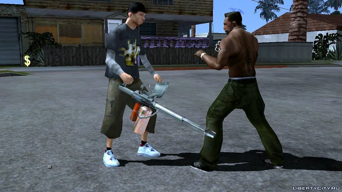 El odiador de CJ con lanzallamas / GTA San Andreas (iOS, Android)