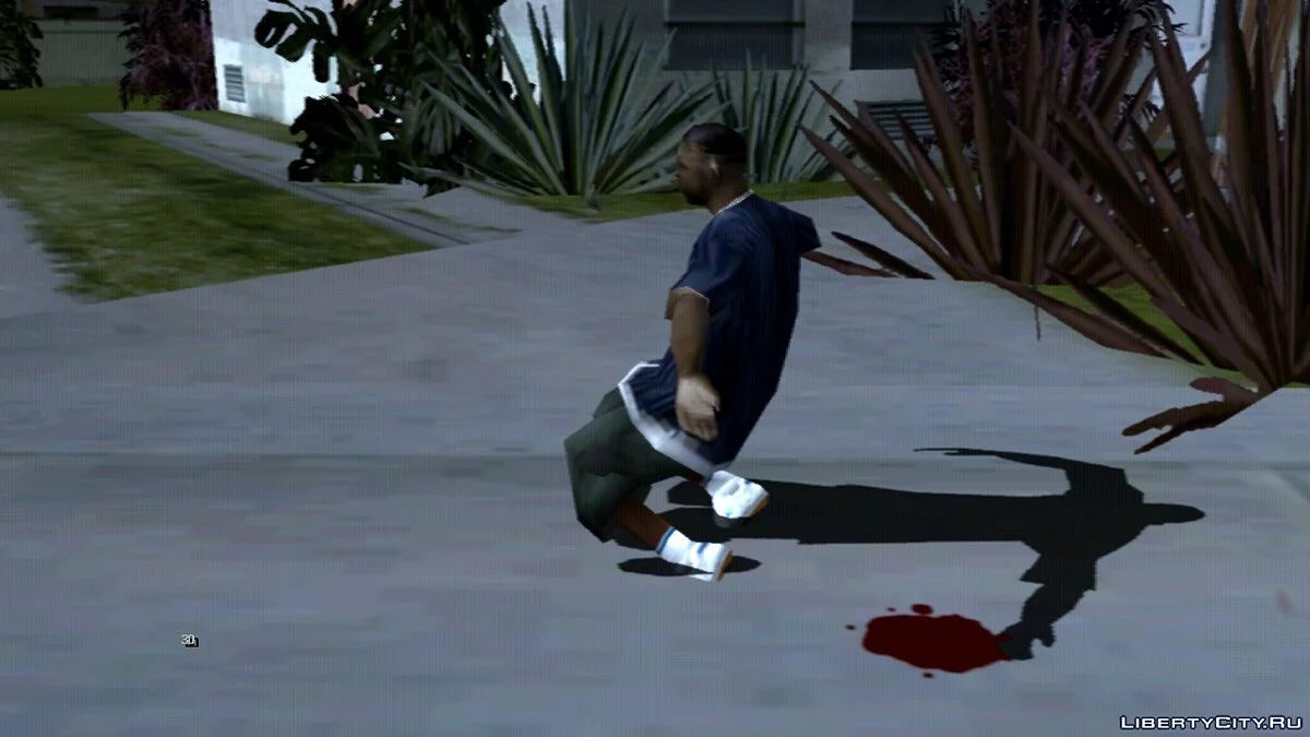 Cámara lenta después de disparar con el rifle de francotirador / GTA San Andreas (iOS, Android)