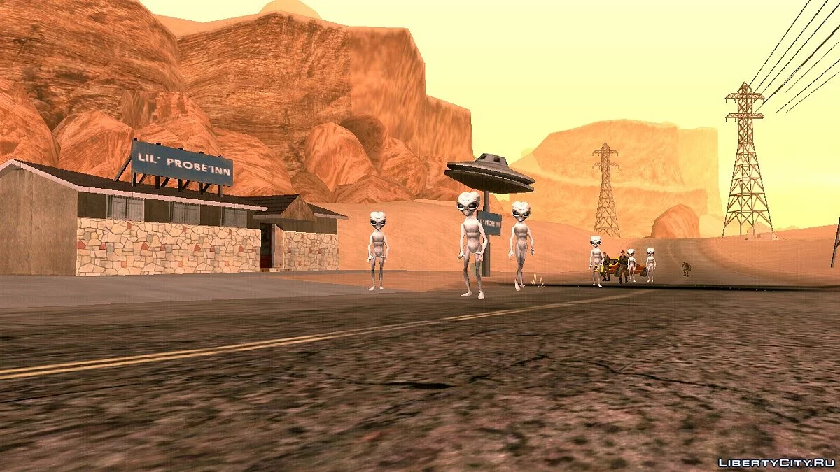 هجوم الكائنات الفضائية / GTA سان أندرياس (iOS، أندرويد)