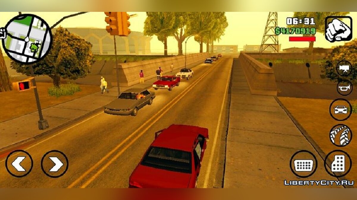 Download Ability to customize traffic for GTA San Andreas (iOS, Android)