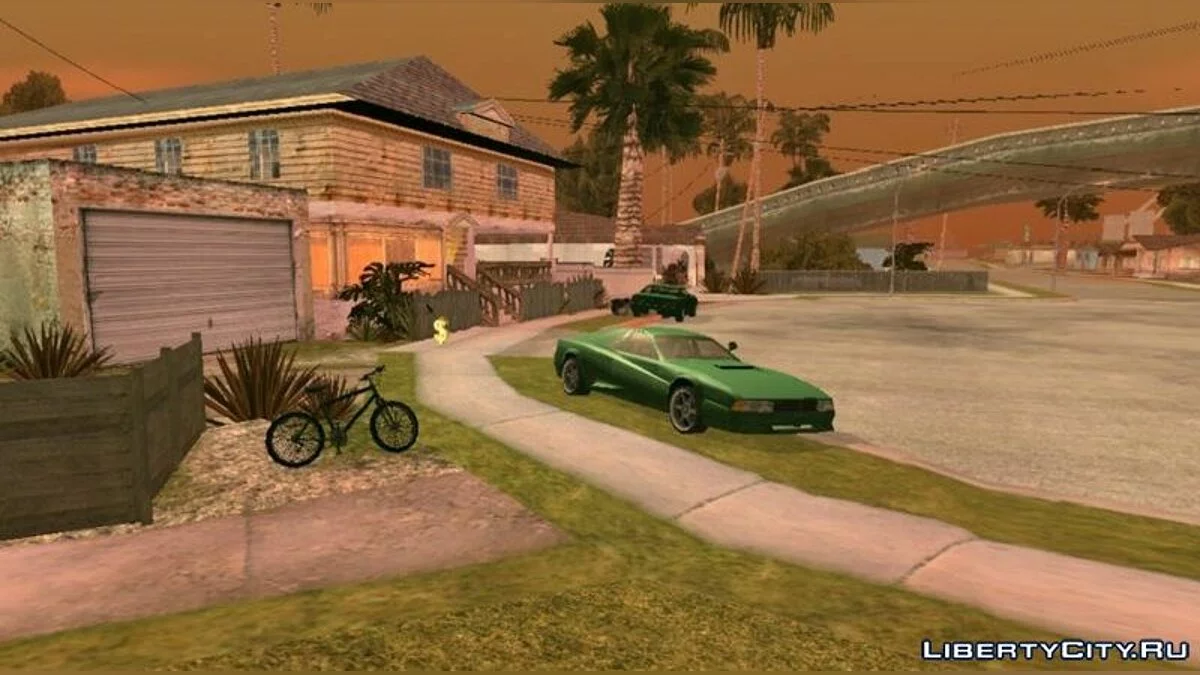 Припарковані автомобілі на Grove Street / GTA San Andreas (iOS, Android)