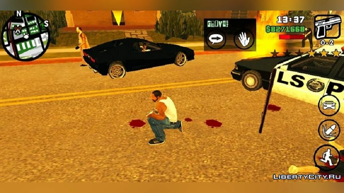 عملاء خاصون عند ثلاث نجوم / GTA سان أندرياس (iOS، أندرويد)