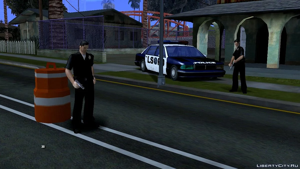 Контрольно-пропускной пункт полиции / GTA San Andreas (iOS, Android)