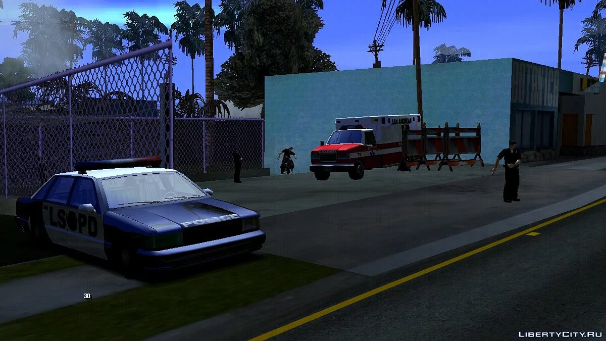Контрольно-пропускной пункт полиции / GTA San Andreas (iOS, Android)