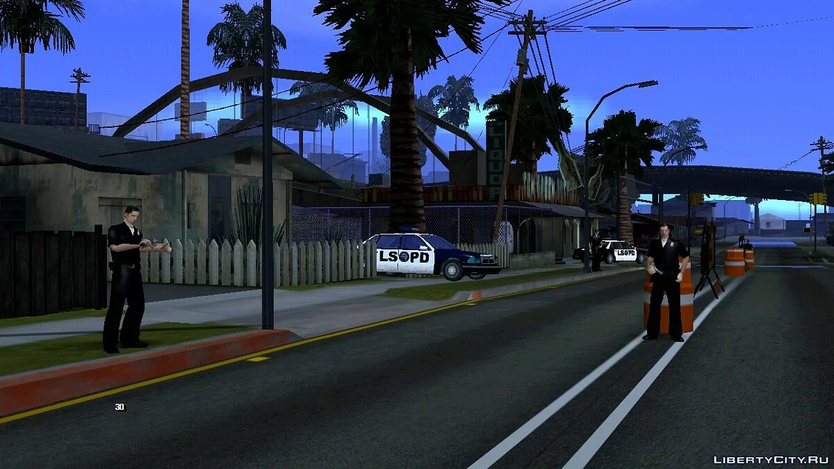 Контрольно-пропускной пункт полиции / GTA San Andreas (iOS, Android)