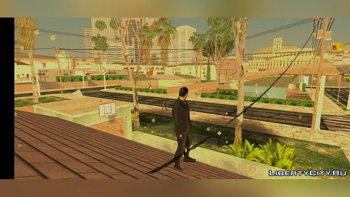 Des feuilles volent dans les airs / GTA San Andreas (iOS, Android)