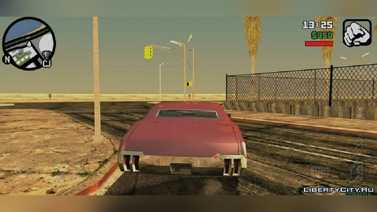 Vue de caméra de voiture à la manière de GTA 5 / GTA San Andreas (iOS, Android)