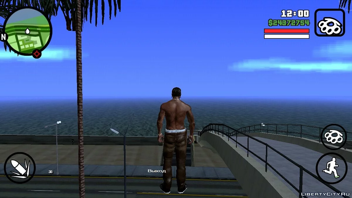 Перемещение сквозь объекты / GTA San Andreas (iOS, Android)