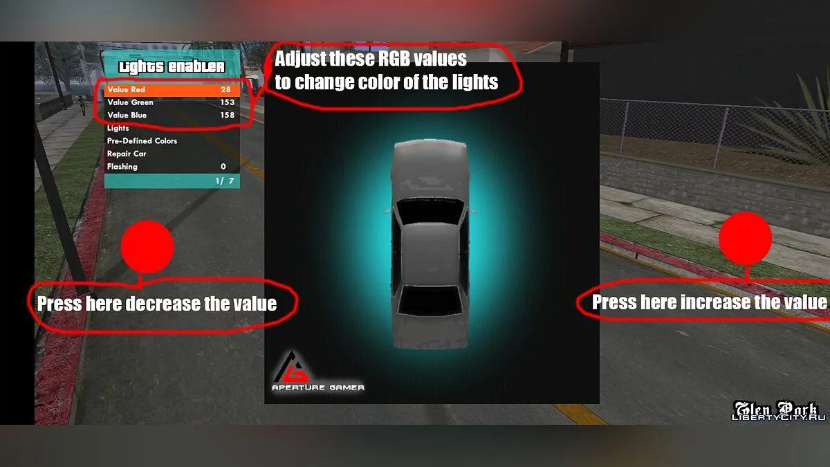 Instalação e configuração de neon / GTA San Andreas (iOS, Android)