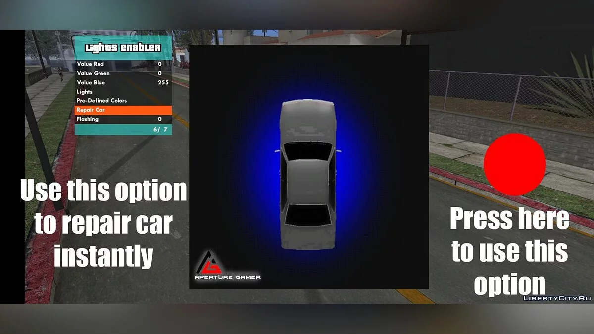 Instalação e configuração de neon / GTA San Andreas (iOS, Android)