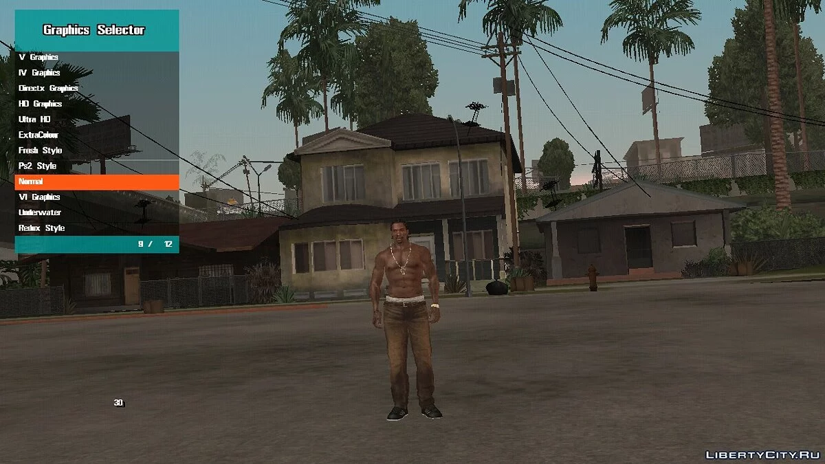 Selector de Gráficos / GTA San Andreas (iOS, Android)