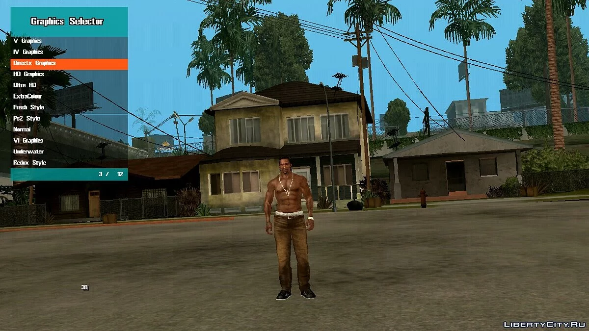 Selector de Gráficos / GTA San Andreas (iOS, Android)