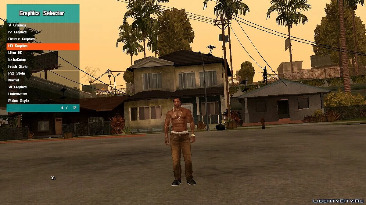 Selector de Gráficos / GTA San Andreas (iOS, Android)