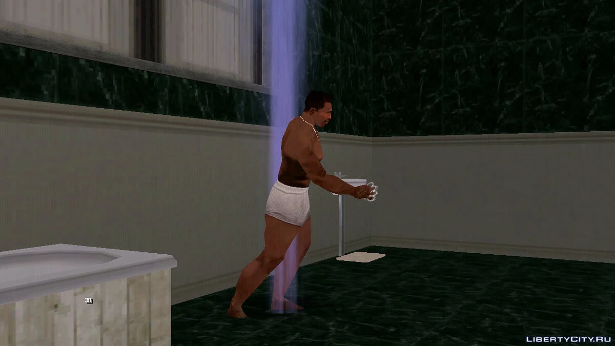 Possibilité de prendre une douche / GTA San Andreas (iOS, Android)