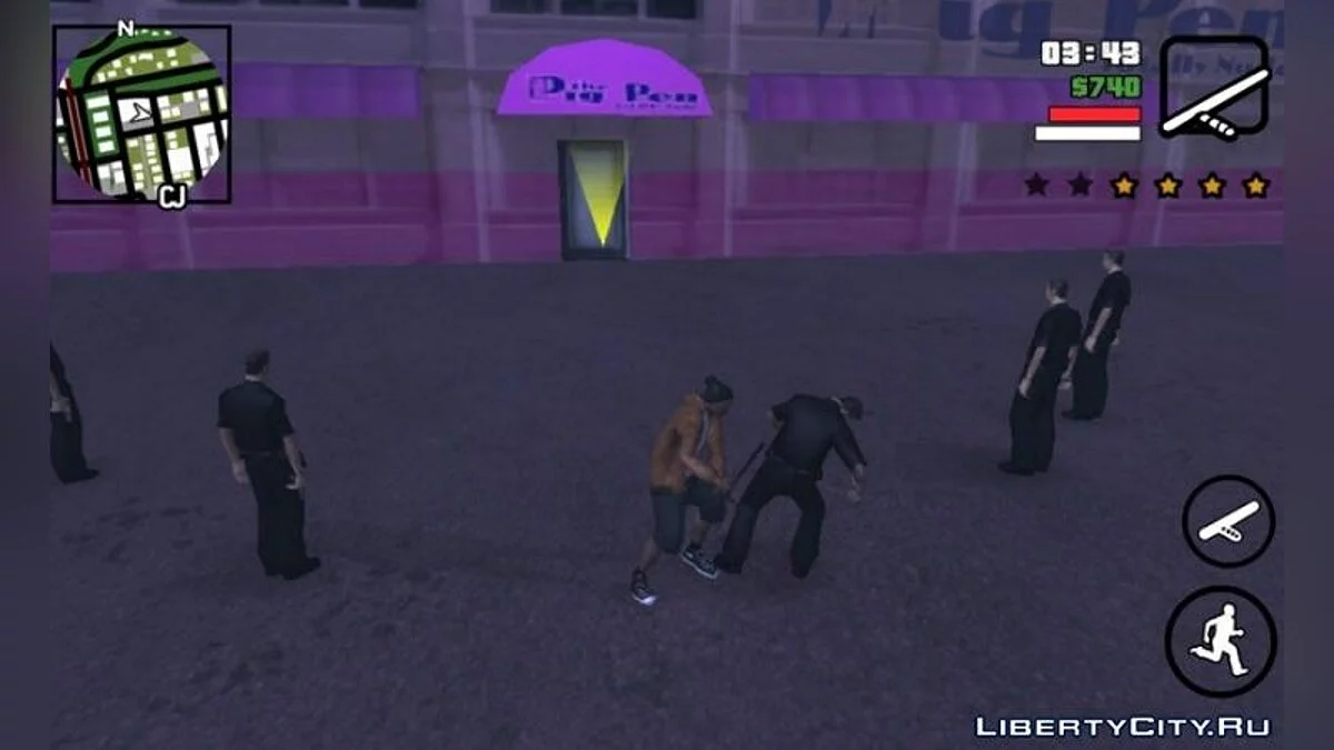 الأعداء لا يهاجمون كارل / GTA سان أندرياس (iOS، أندرويد)