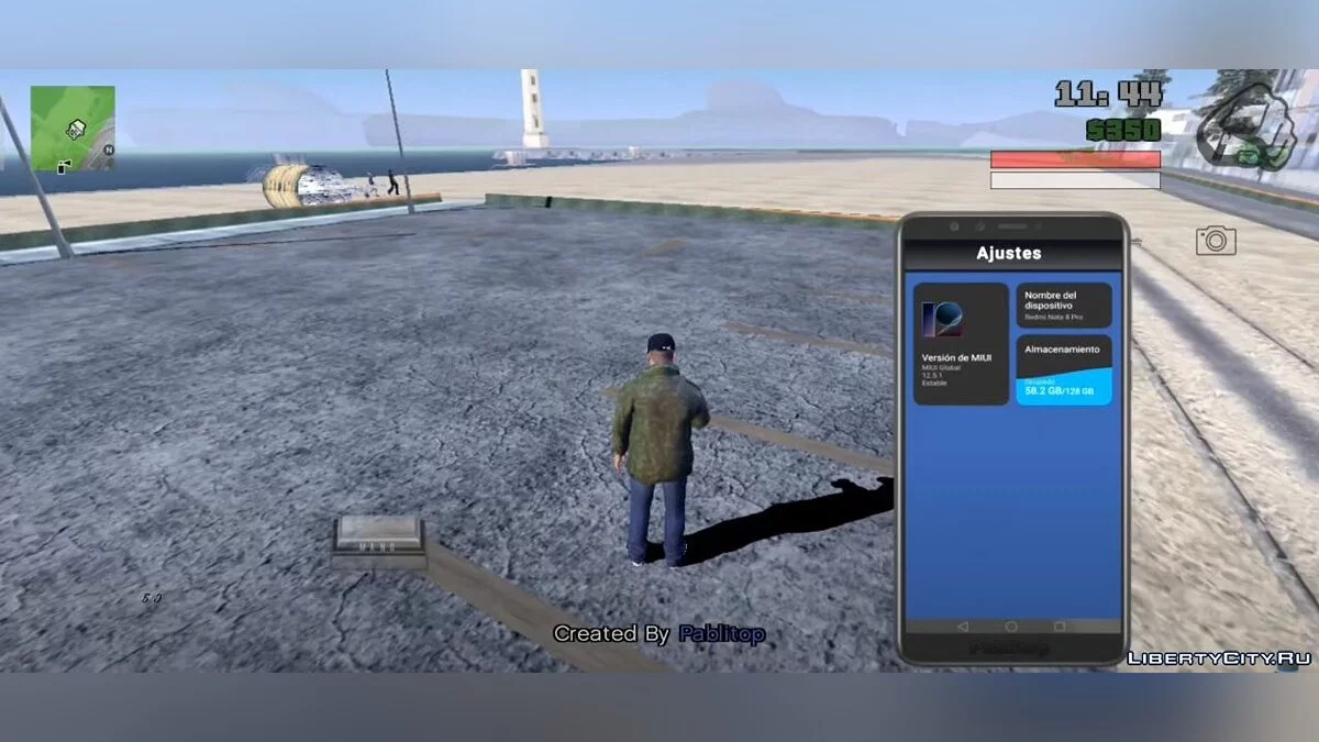هاتف ذكي حديث وظيفي v1 / GTA سان أندرياس (iOS، أندرويد)