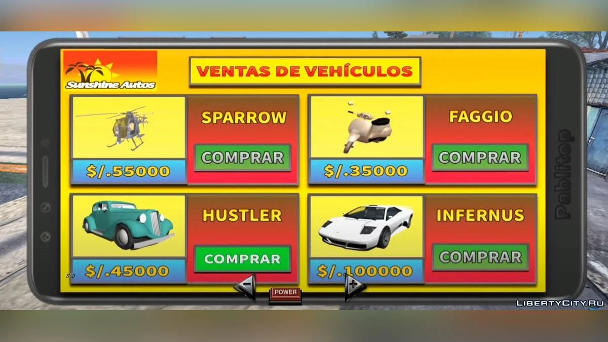هاتف ذكي حديث وظيفي v1 / GTA سان أندرياس (iOS، أندرويد)