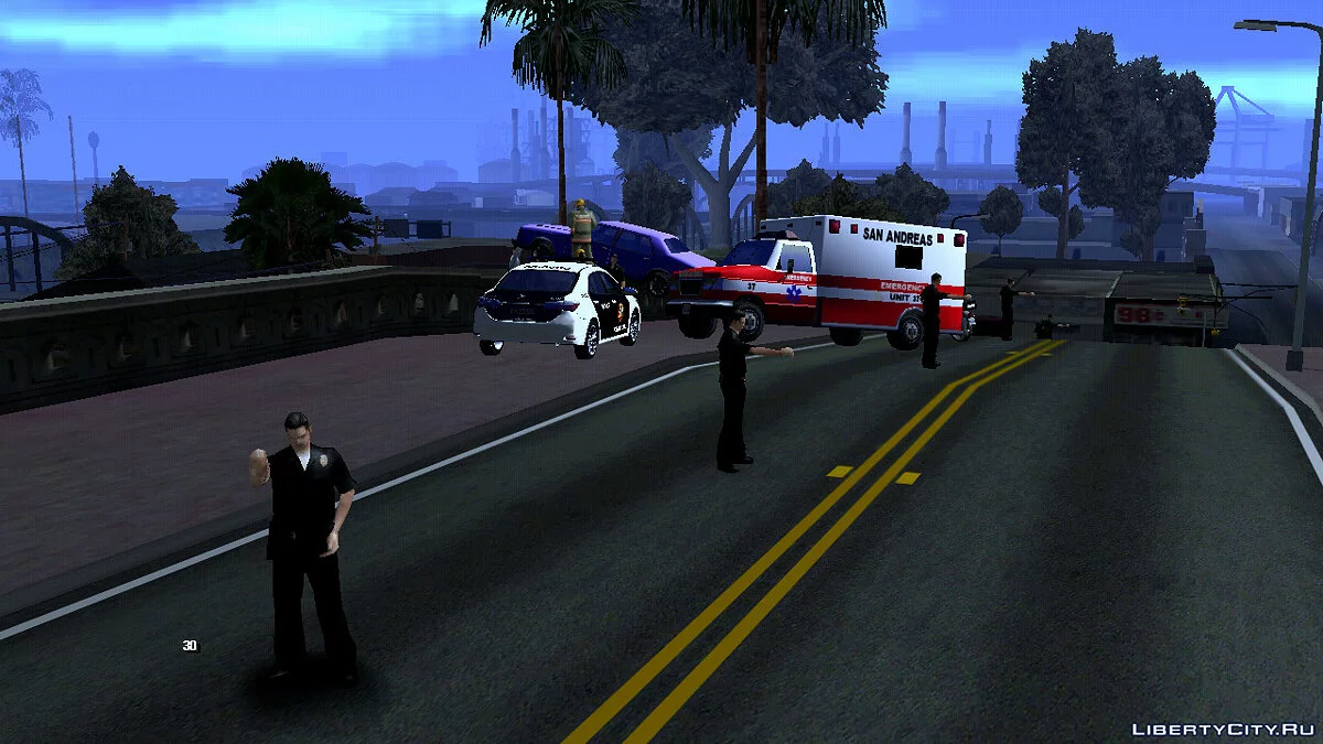 Acidente na Ponte / GTA San Andreas (iOS, Android)