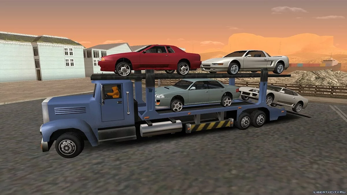 Attach a car to a car carrier / GTA San Andreas (iOS, Android)