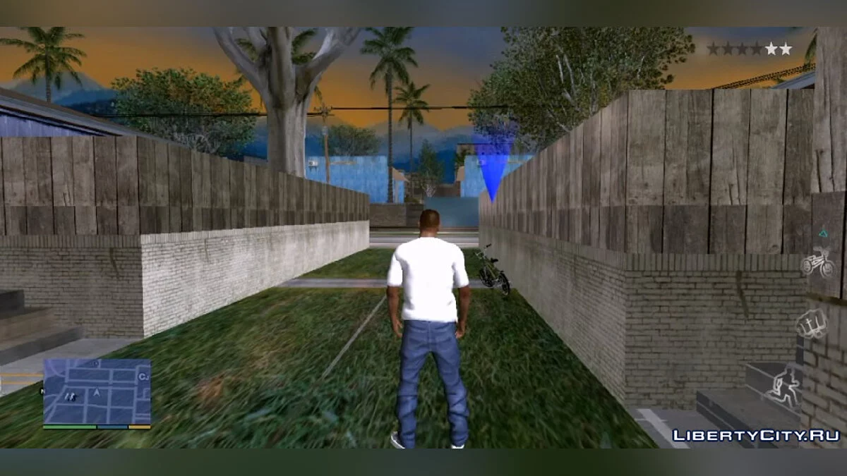 Квадратний радар з GTA 5 / GTA San Andreas (iOS, Android)