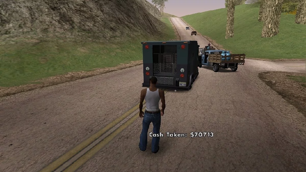 سرقة شاحنة نقل الأموال / GTA سان أندرياس (iOS، أندرويد)
