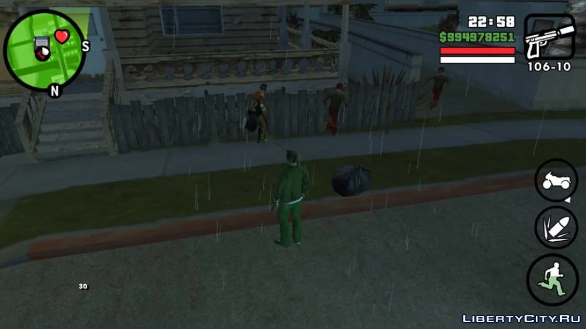 Kemampuan Pejalan Kaki yang Ditingkatkan 1.0a / GTA San Andreas (iOS, Android)