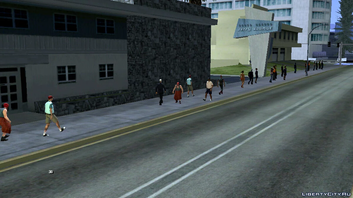 Increase traffic and passers-by / GTA San Andreas (iOS, Android)