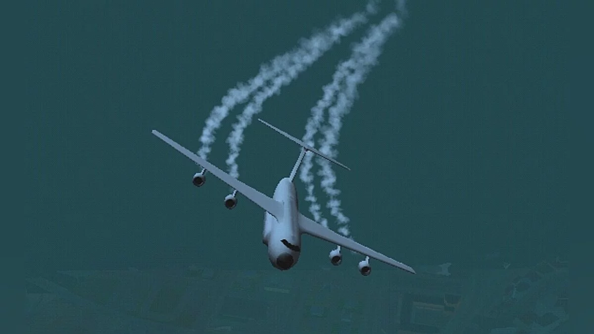 Rastro de fumaça em aviões / GTA San Andreas (iOS, Android)