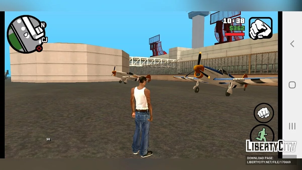 Більше літаків в аеропортах / GTA San Andreas (iOS, Android)