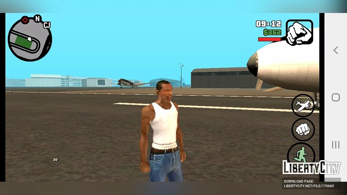 Більше літаків в аеропортах / GTA San Andreas (iOS, Android)