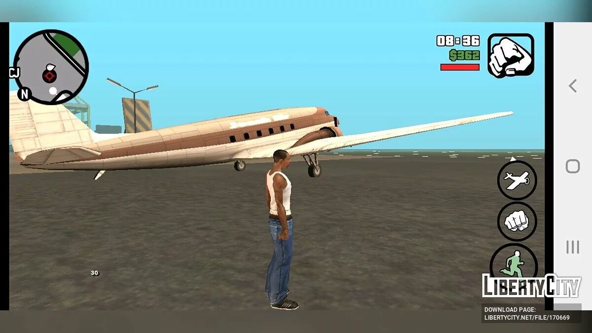 Більше літаків в аеропортах / GTA San Andreas (iOS, Android)