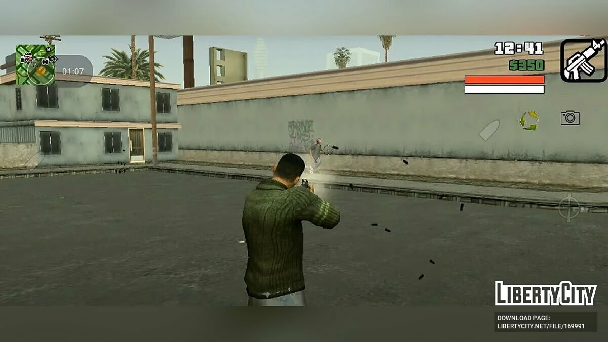 Jeter une cartouche avec des balles / GTA San Andreas (iOS, Android)
