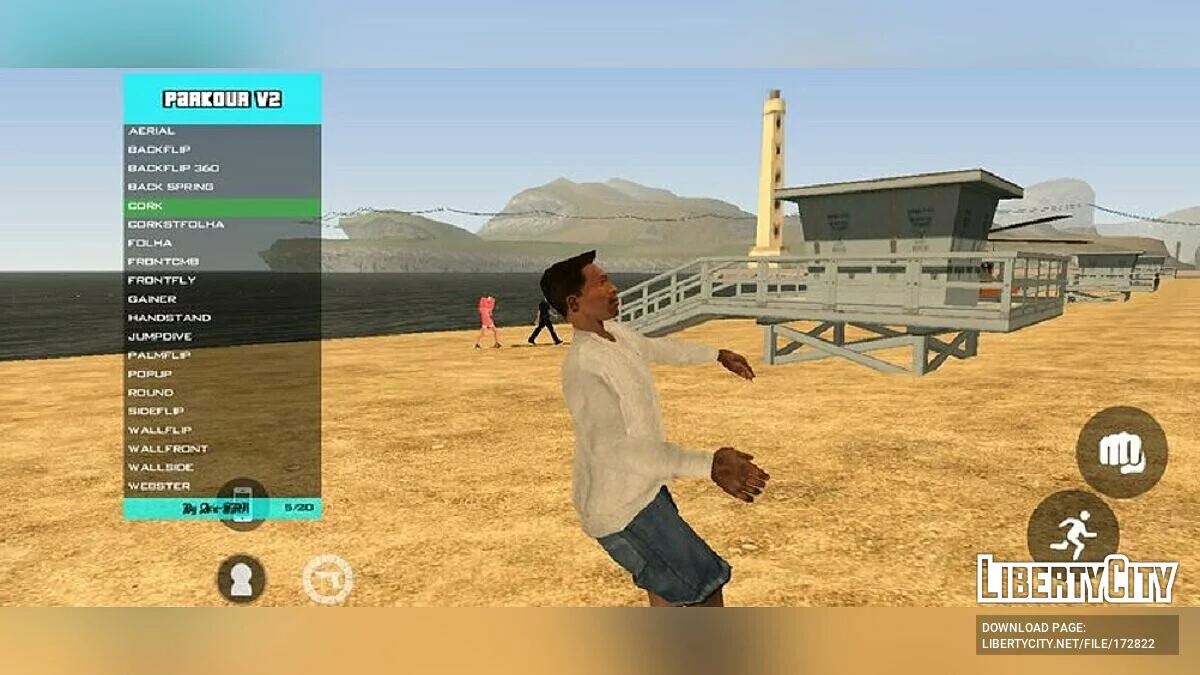 رسومات للباركور v2.0 / GTA سان أندرياس (iOS، أندرويد)