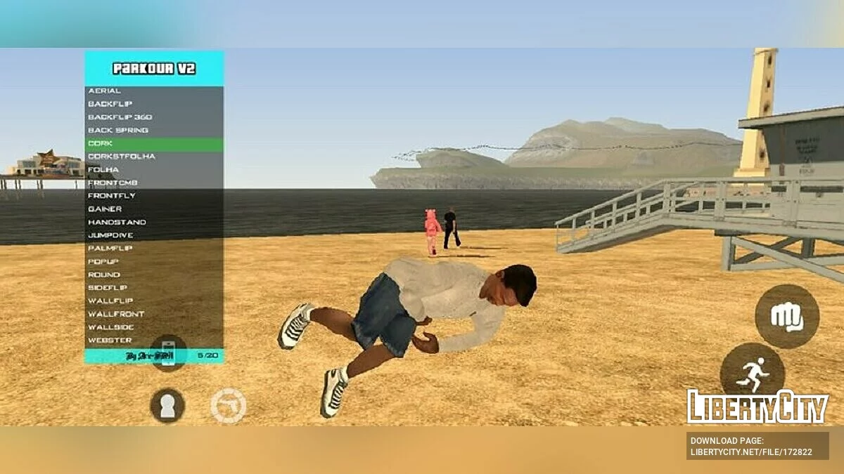 رسومات للباركور v2.0 / GTA سان أندرياس (iOS، أندرويد)