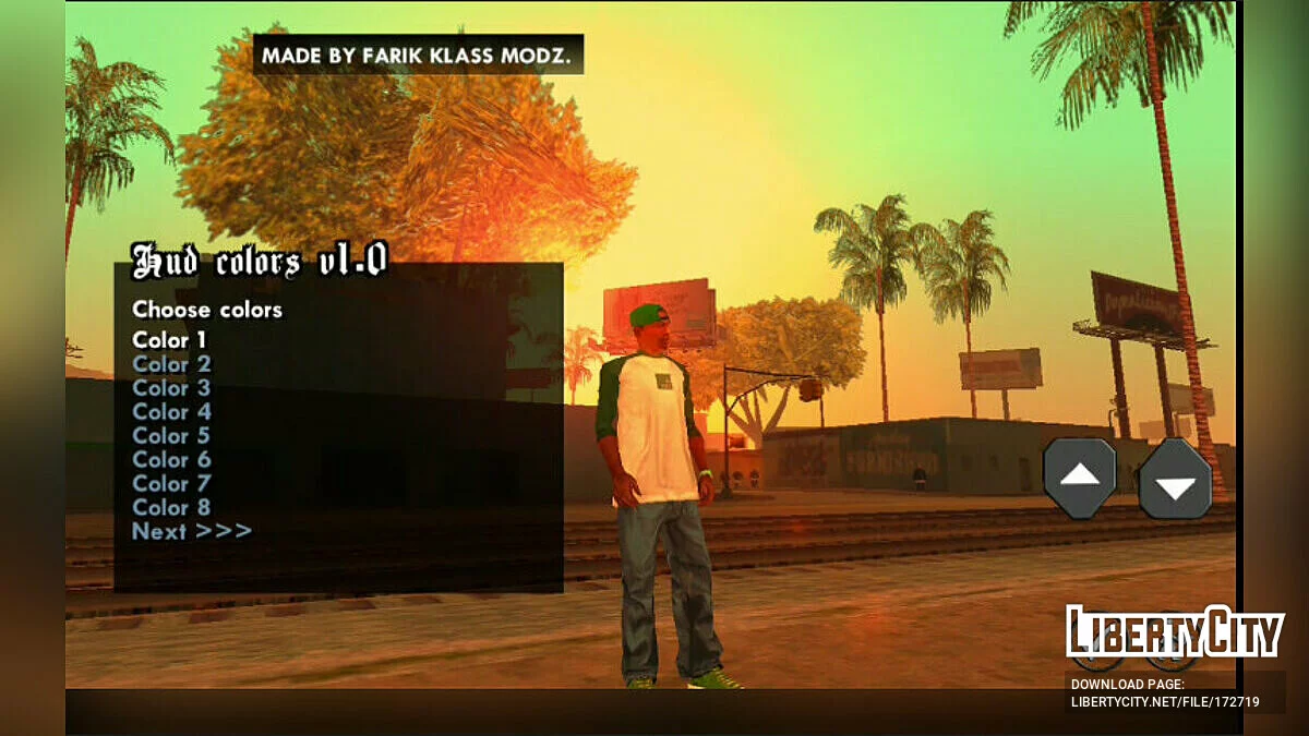 Changement de couleur du HUD v1.0 / GTA San Andreas (iOS, Android)