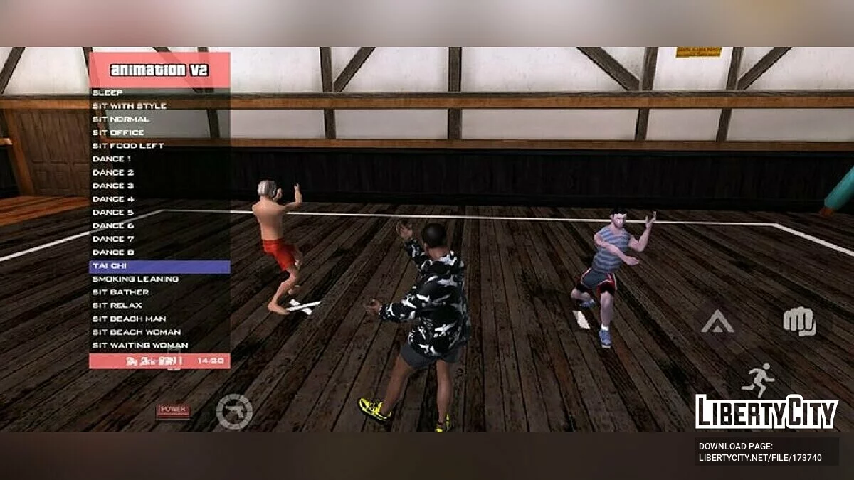Новые анимации / GTA San Andreas (iOS, Android)
