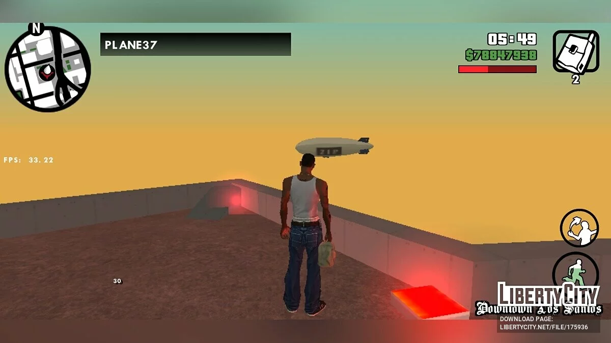 Airship «ZIP» / GTA San Andreas (iOS, Android)